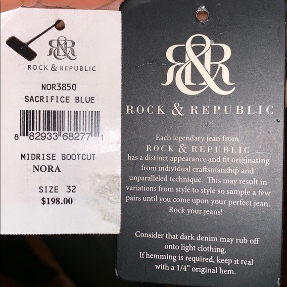 Blue Wide Leg Jeans - Picture 4 of 5